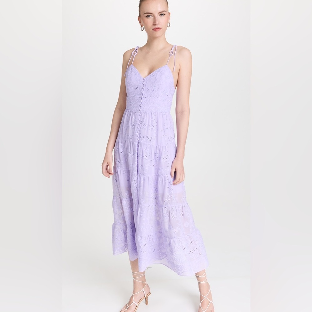 Alice + Olivia Shanti Floral Tiered Dress